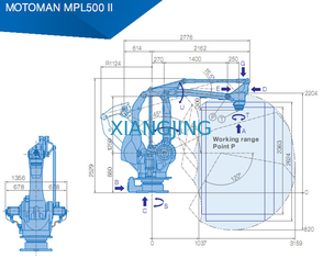 YASKAWA MPL500 II Używane ramię robota przemysłowego do podnoszenia i umieszczania ładunku 500 kg