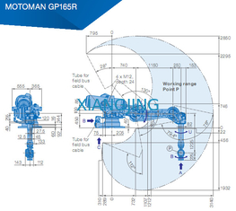 YASKAWA GP165R Używane ramię robota 165 kg Ładowność Roboty z ramieniem 3143 mm
