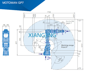 YASKAWA GP7 Pick and Place Robotic Arm 7 kg Ładowność Roboty z ramieniem 927 mm