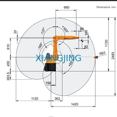 GBS Robot Prowadnica liniowa do ramienia robota spawalniczego i KR10 R1420 KUKA Robot